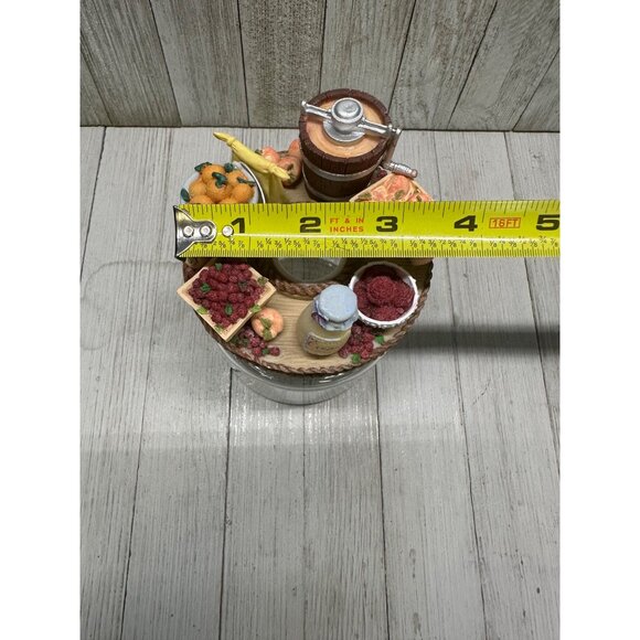 Vtg Old Virginia Candle Co Candle Capper Country with Bottle Glass Jar 6.5" Tall - Picture 10 of 16